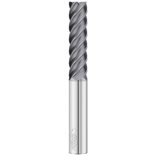 Fullerton Tool 5-Flute - 45° Helix - 3845 Falcon Finisher HP End Mills, TIALN, RH Spiral, Square, Extra-Long, 5/8 38192